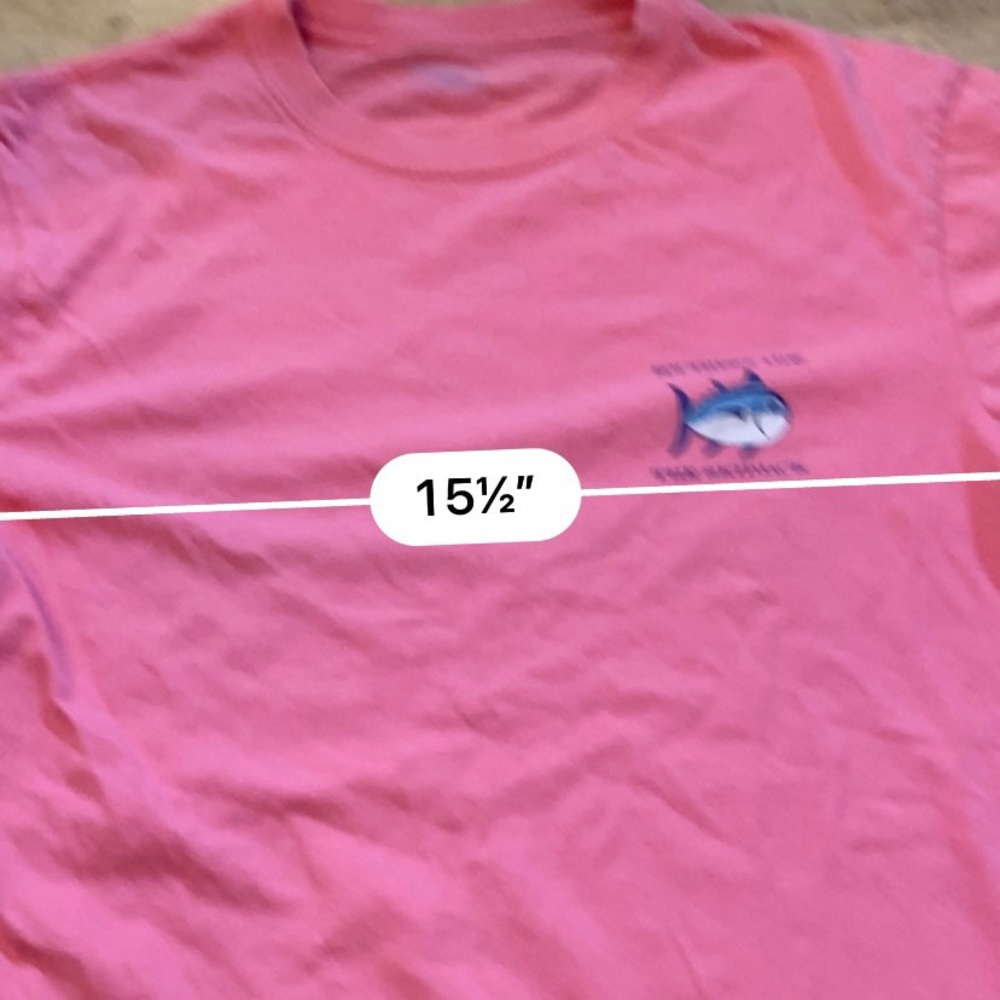 Southern Tide Men’s XS 100% Cotton Hot Pink Skipjack Graphic Tee - Picture 8 of 12